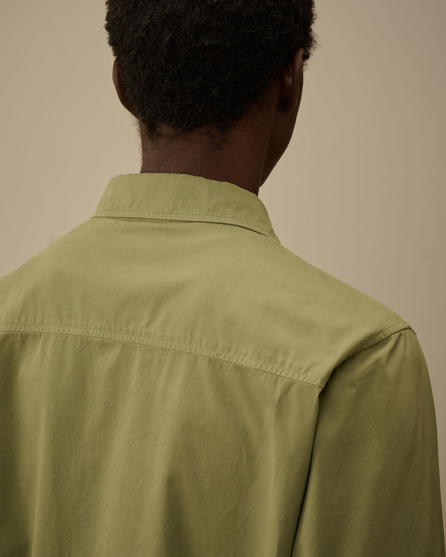 Organic Gabardine Zipped Overshirt - 6