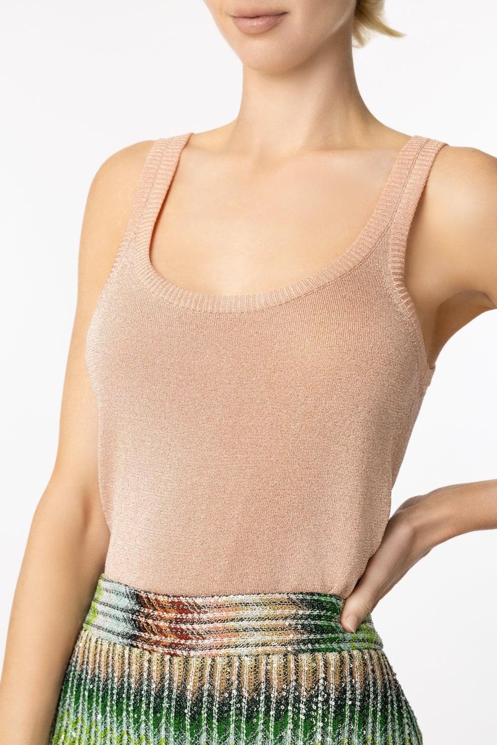 Scoop Neck Tank - Light Pink - 4