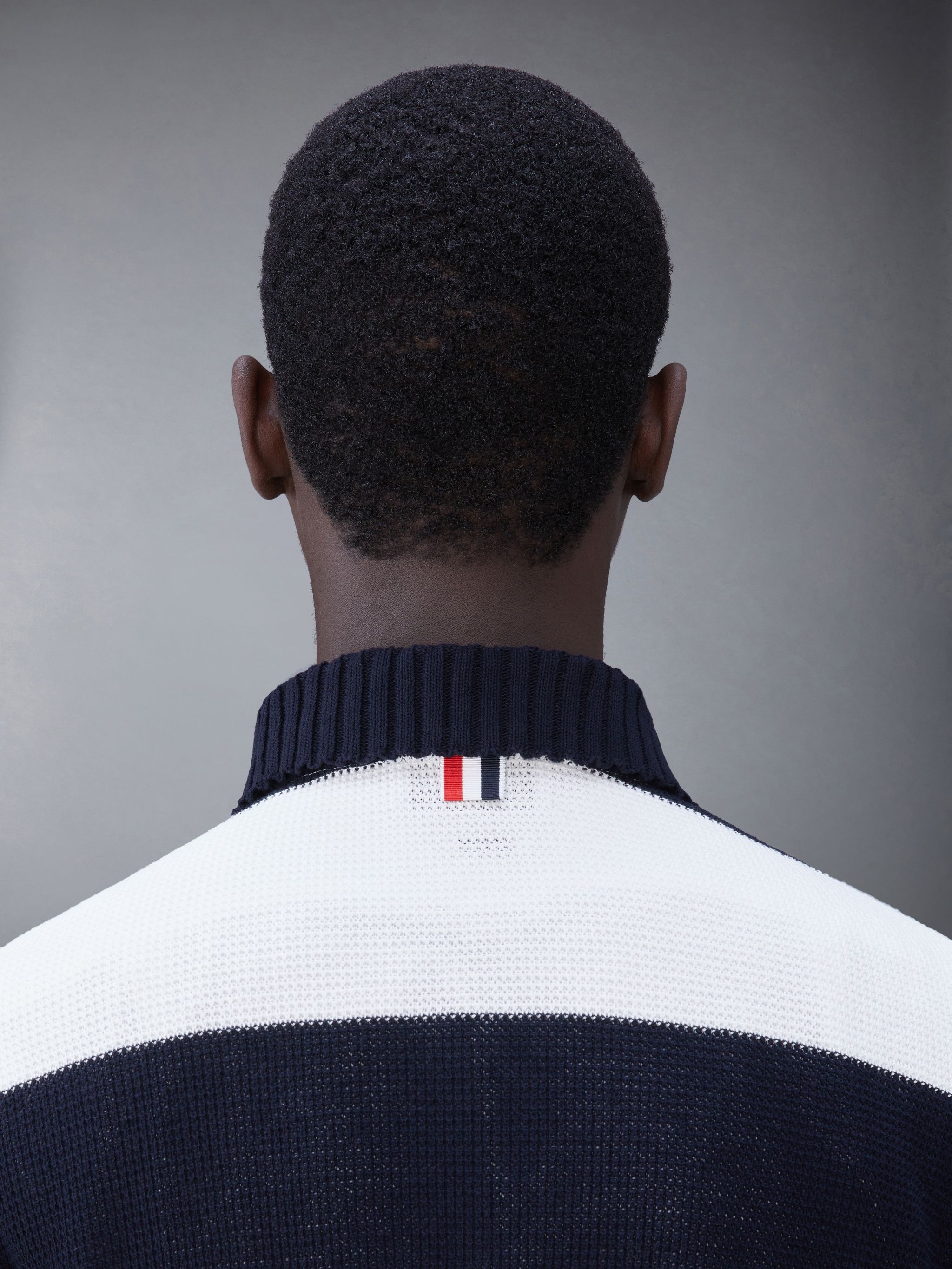 striped knitted polo shirt - 5