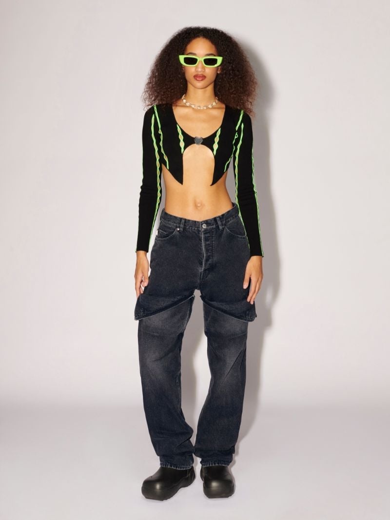 Detailed Denim Pants - 2