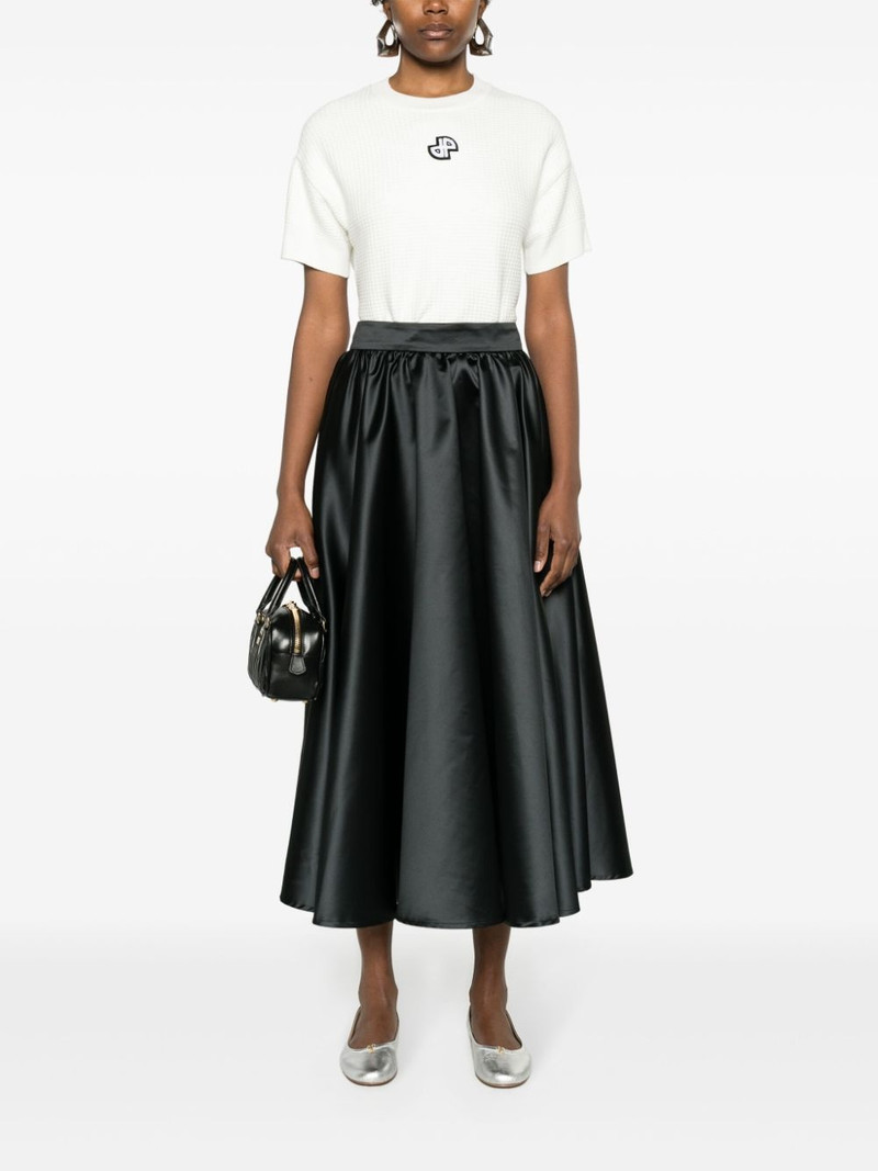 PATOU logo-appliquÃ© knit top outlook