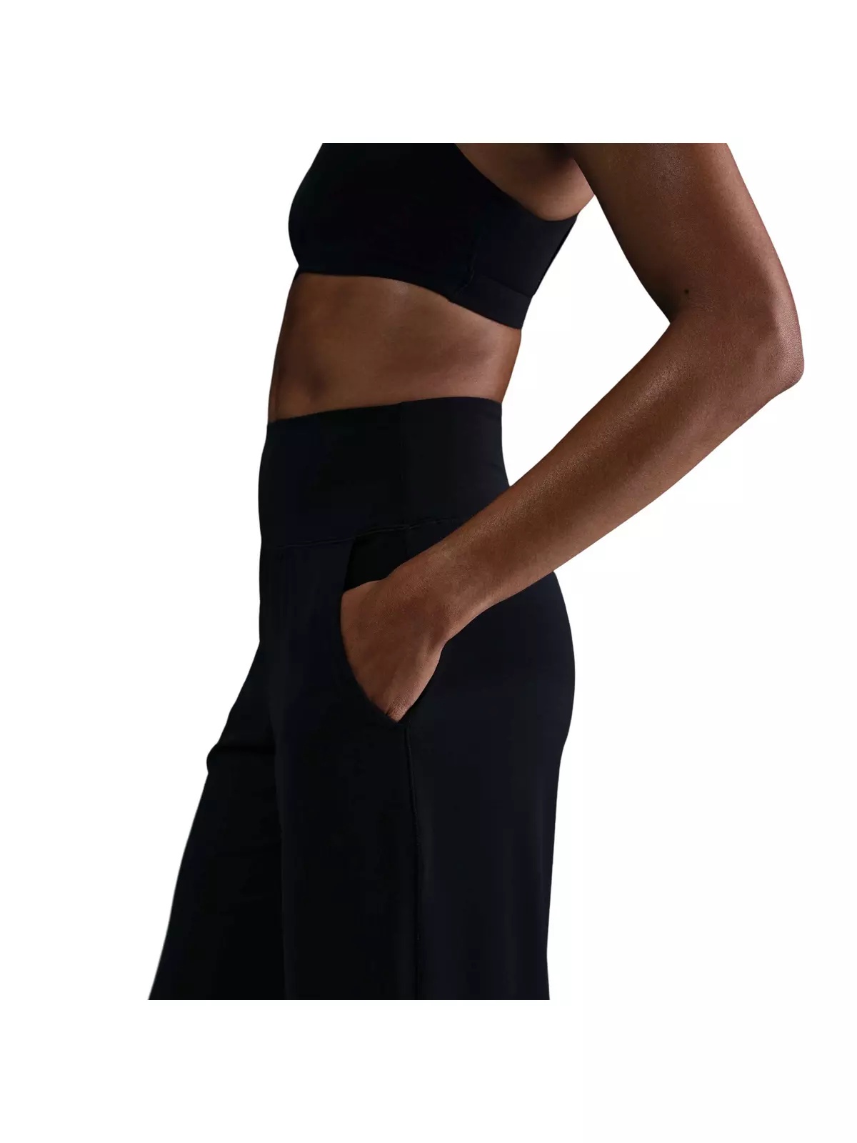 Women's Zenvy Dri-FIT High-Waisted Wide-Leg Pants - Black - 4
