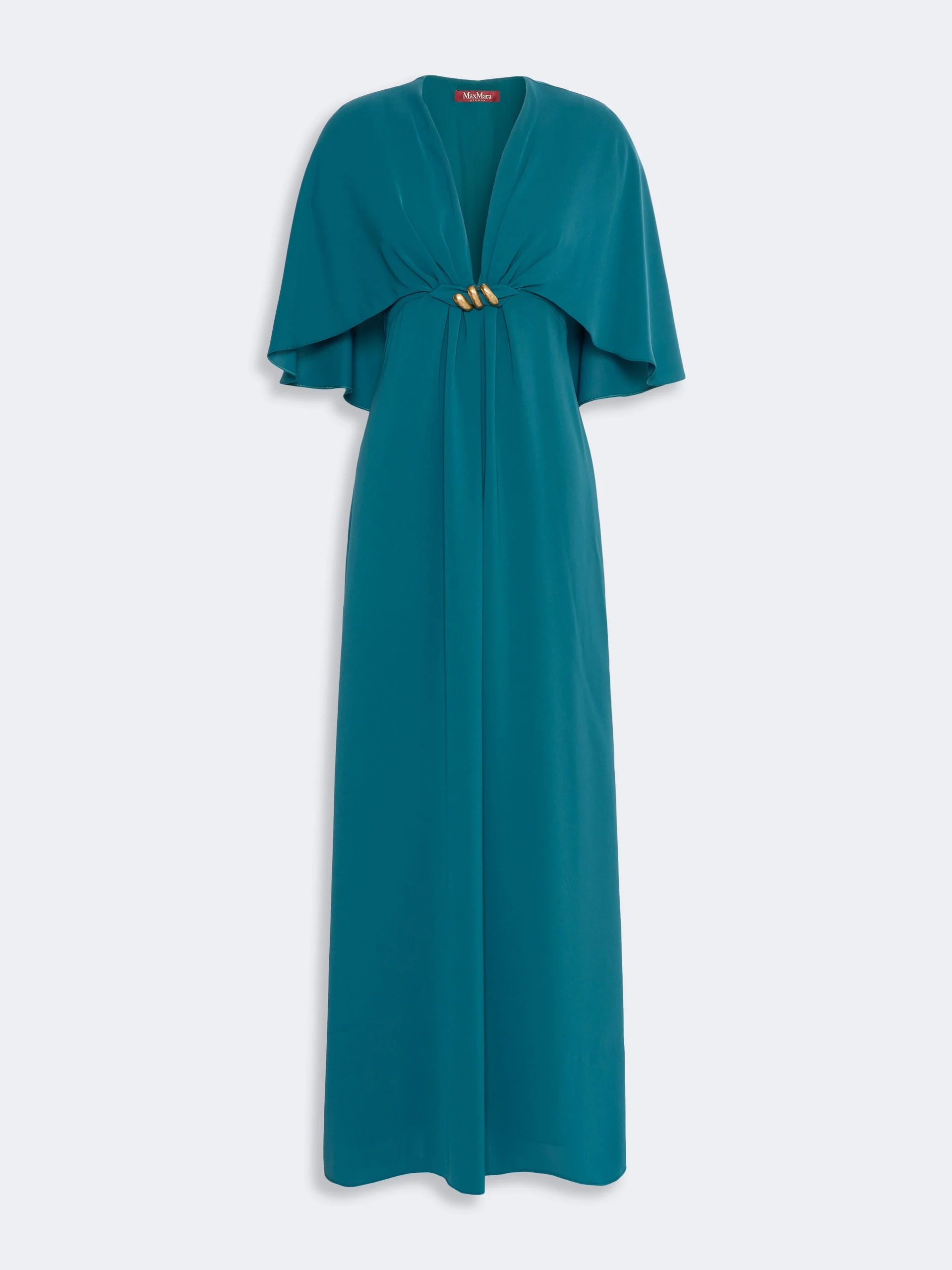 PANNO Cady dress with cape detail - OIL - 1