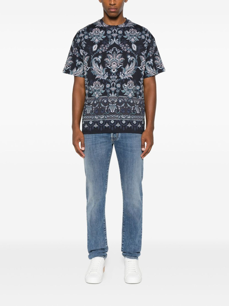 Etro paisley-print cotton T-shirt outlook