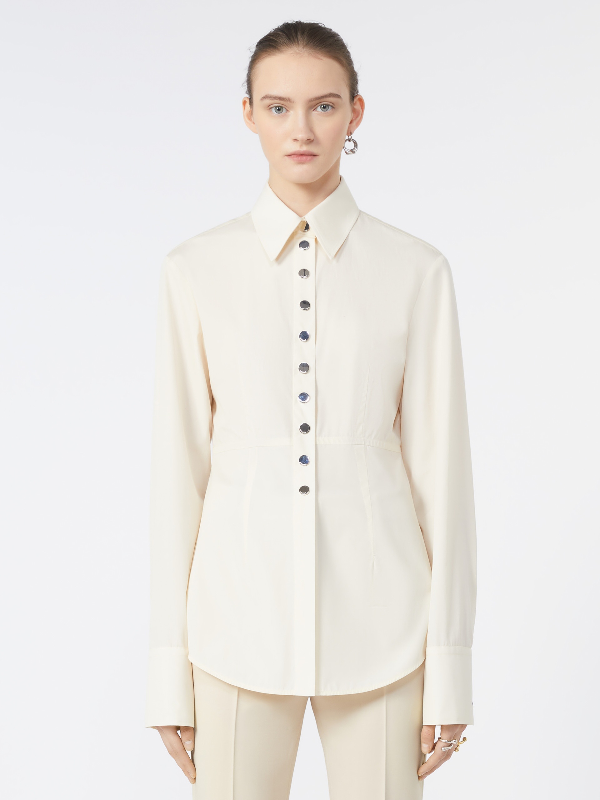 AZOTO Long shirt with waist cut - 3