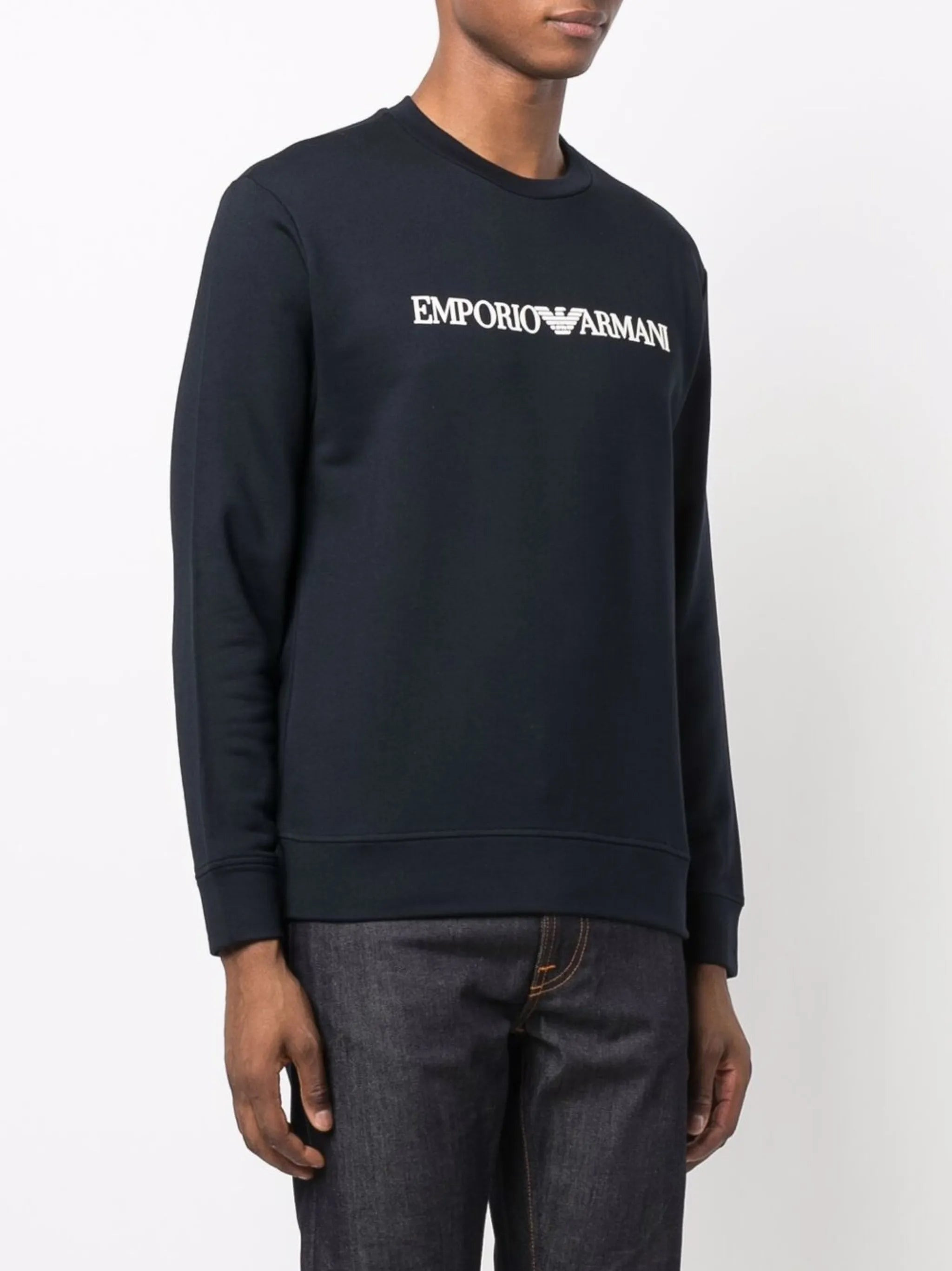 Emporio Armani Logo-print Crew-neck Sweatshirt - 2