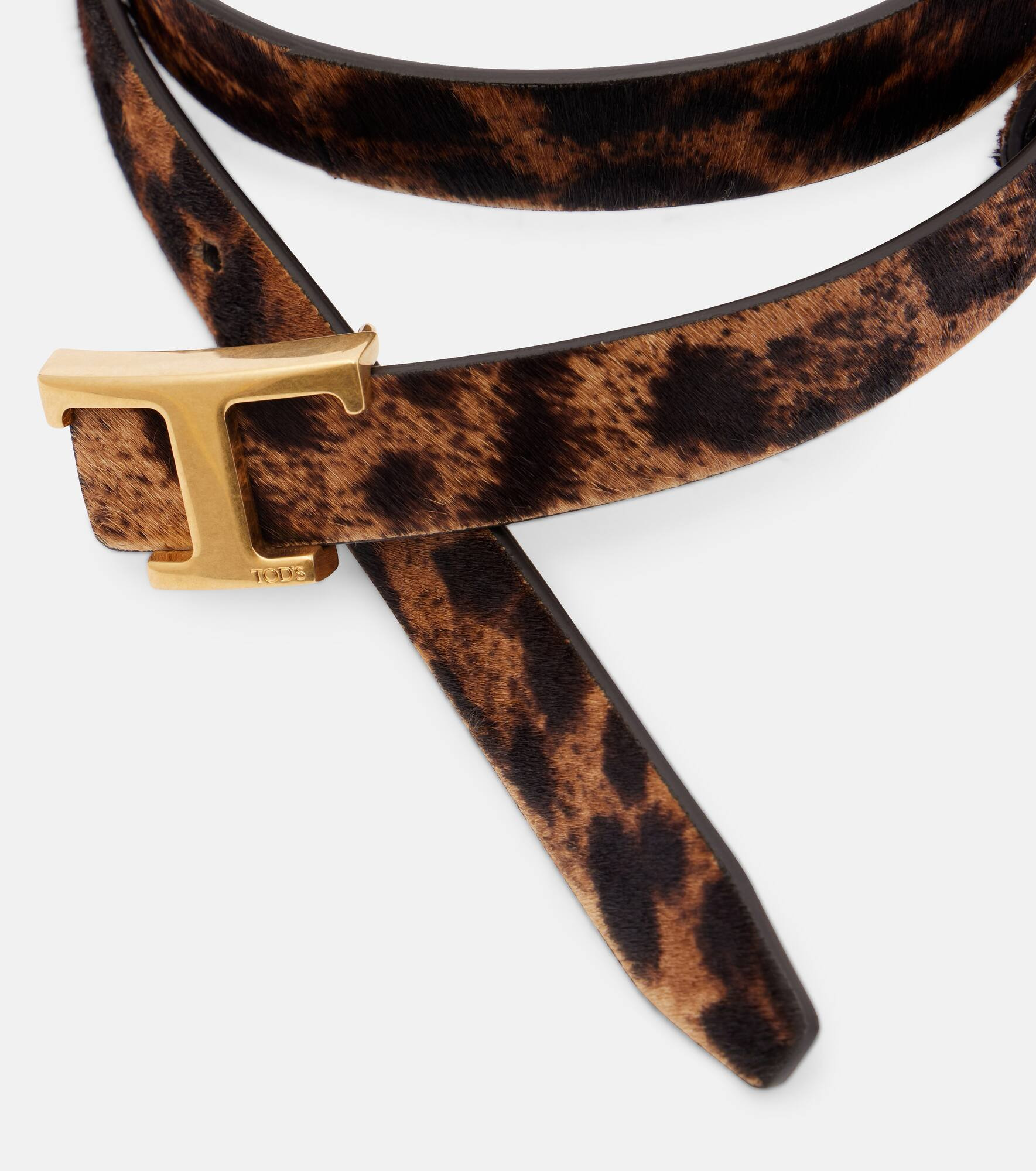 Logo leather belt - 3