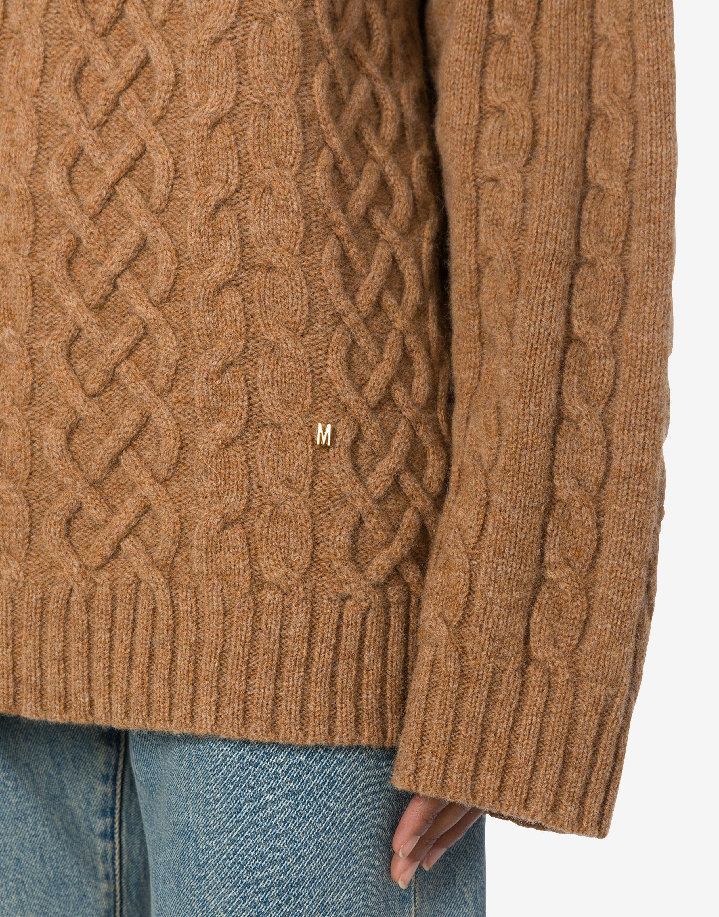 OVERSIZE PULLOVER IN SHETLAND GOLDEN M - 4