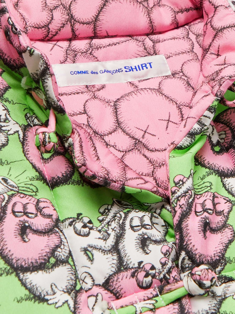 + KAWS Reversible Quilted Printed Cotton-Poplin Gilet 5
