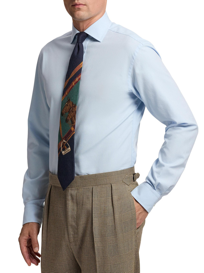 Men's Aston Cotton Oxford Shirt - Dress Shirt Blue 4