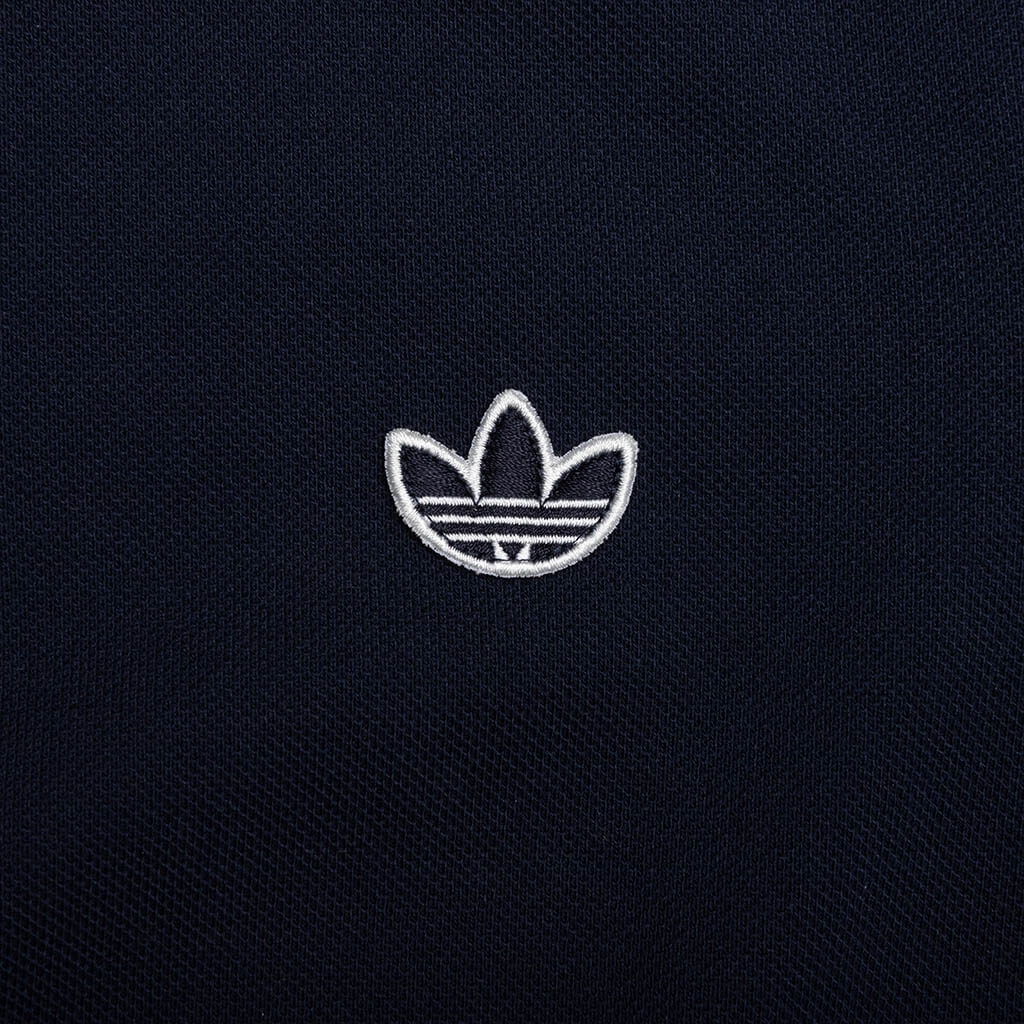 WOMEN'S ADIDAS X SPORTY & RICH POLO T-SHIRT - NIGHT NAVY - 5