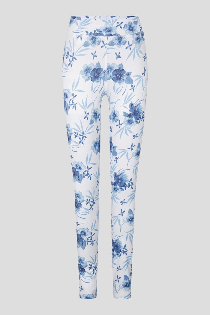 Love Tights in Blue/White - 1