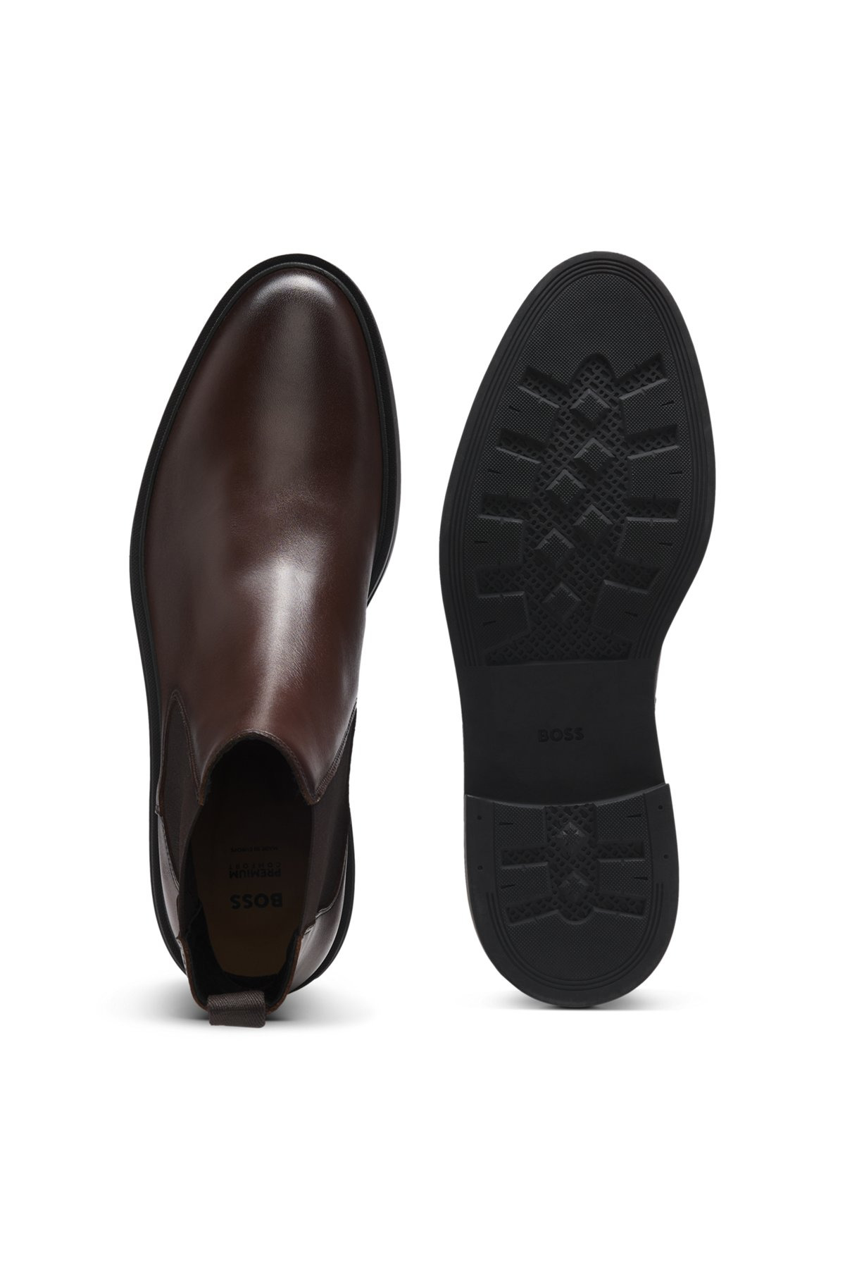 CHELSEA BOOTS IN NAPPA LEATHER WITH SIGNATURE-STRIPE DETAIL - 4