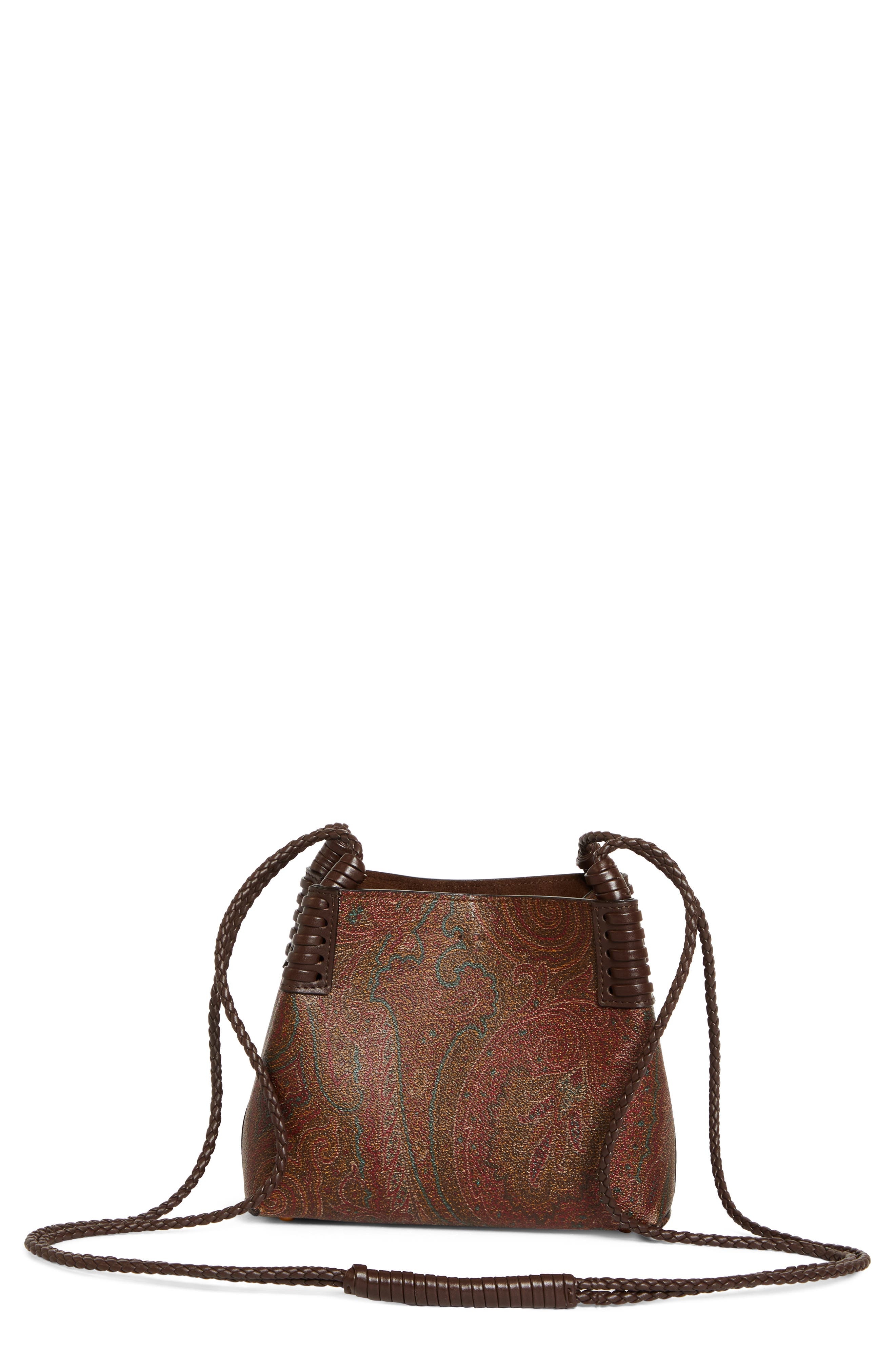 Etro Extra Small Libra Arnica Coated Canvas Crossbody Bag in Brown at Nordstrom - 3