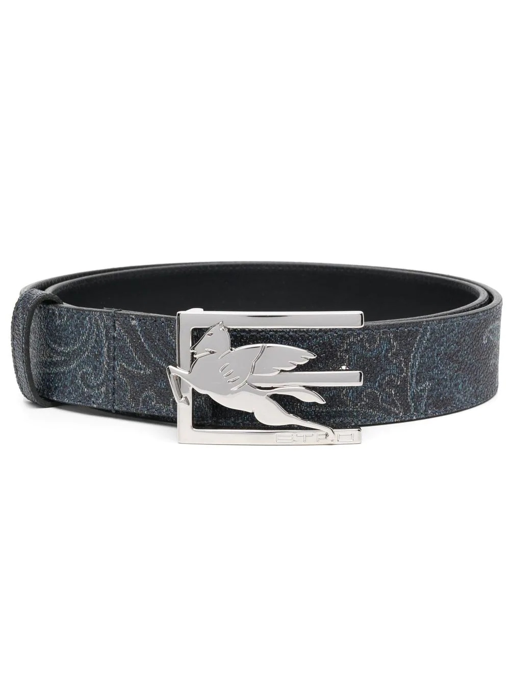 Pegaso buckle leather belt - 1