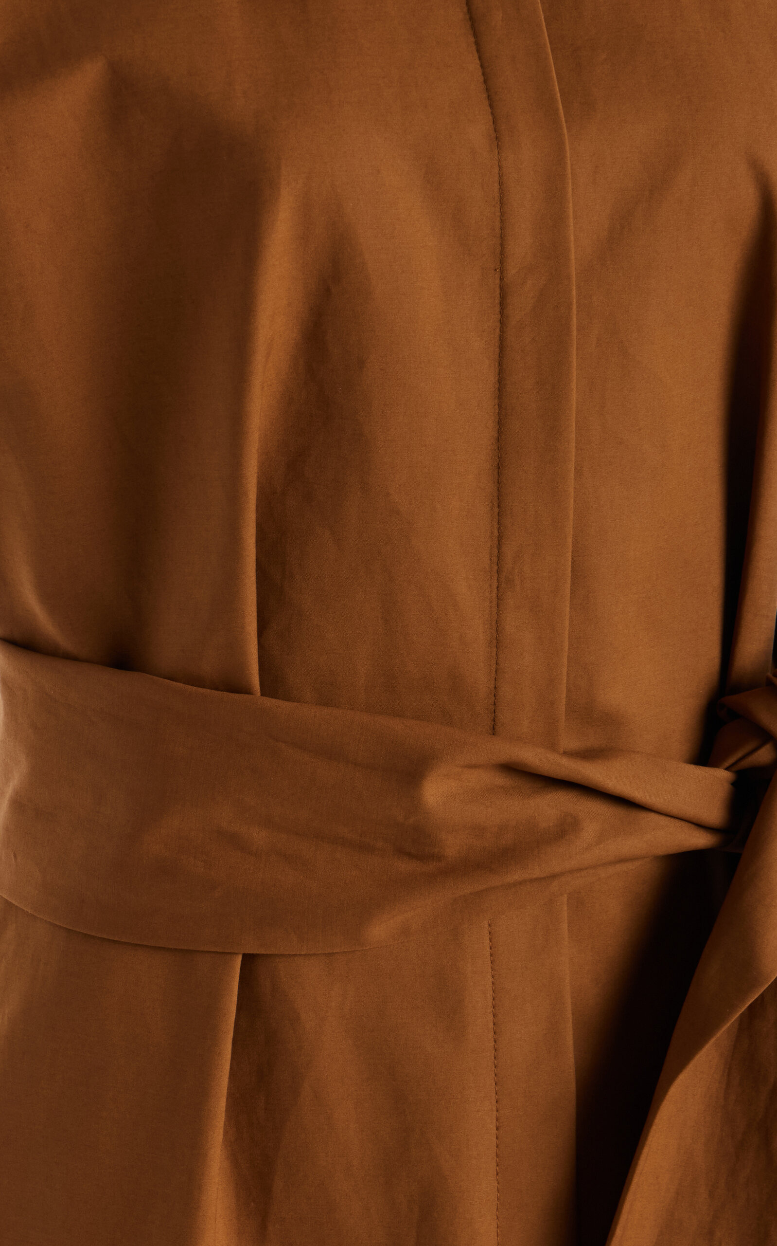 Stretch-Cotton Midi Shirt Dress brown - 6