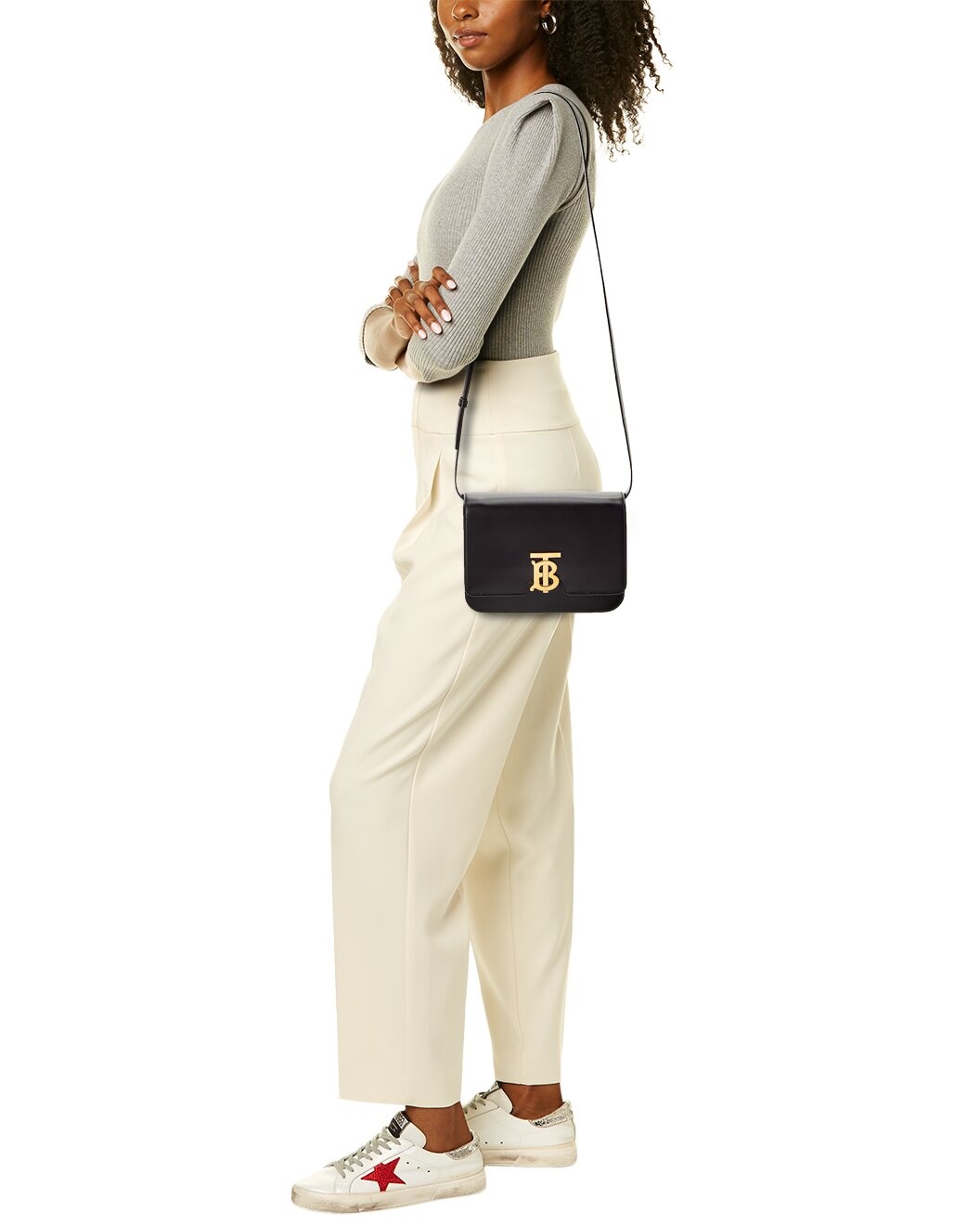Burberry TB Small Leather Shoulder Bag (Authentic Pre-Owned) - 5