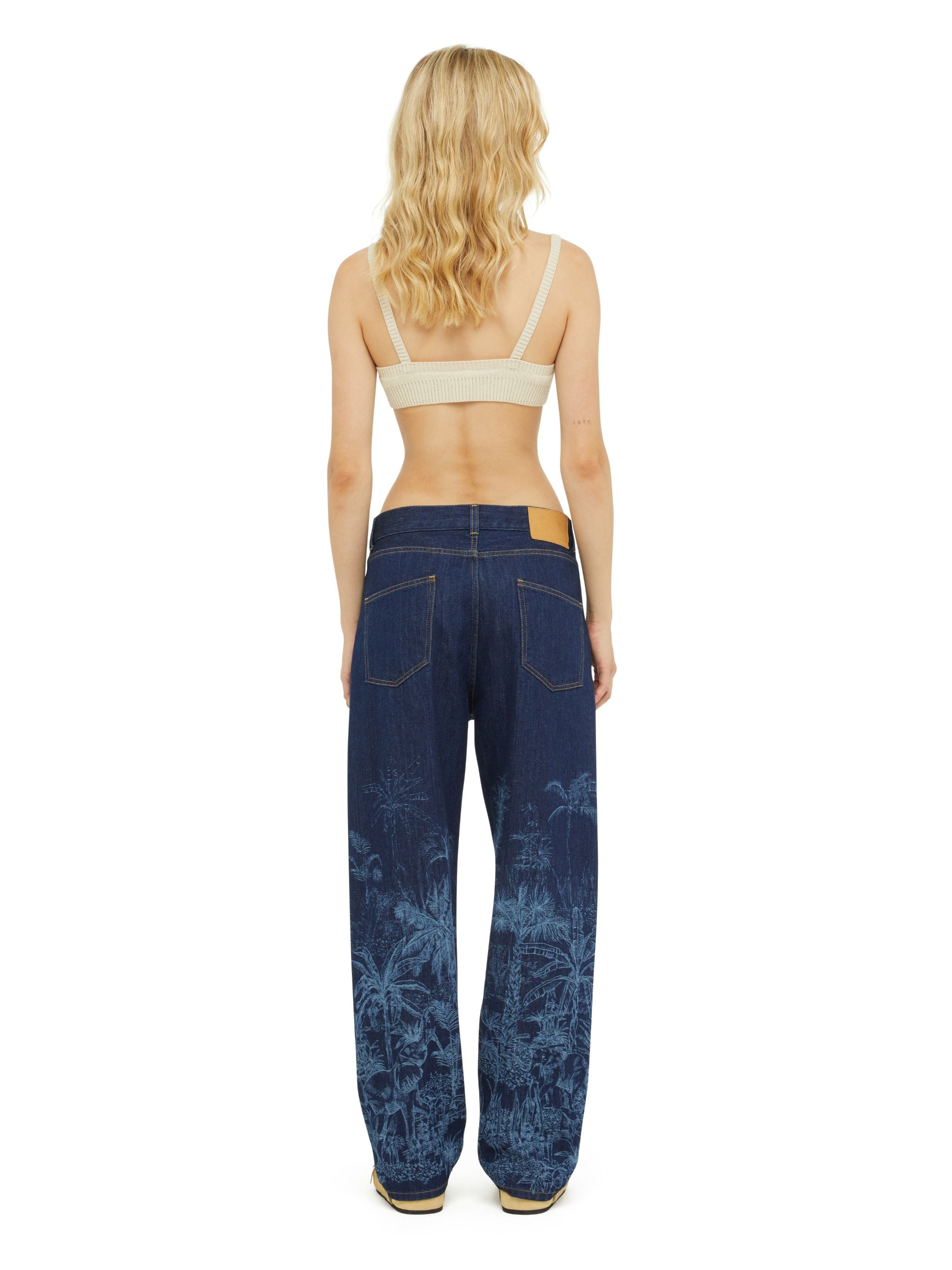 Jungle Toile De Jouy Denim Pants - 6