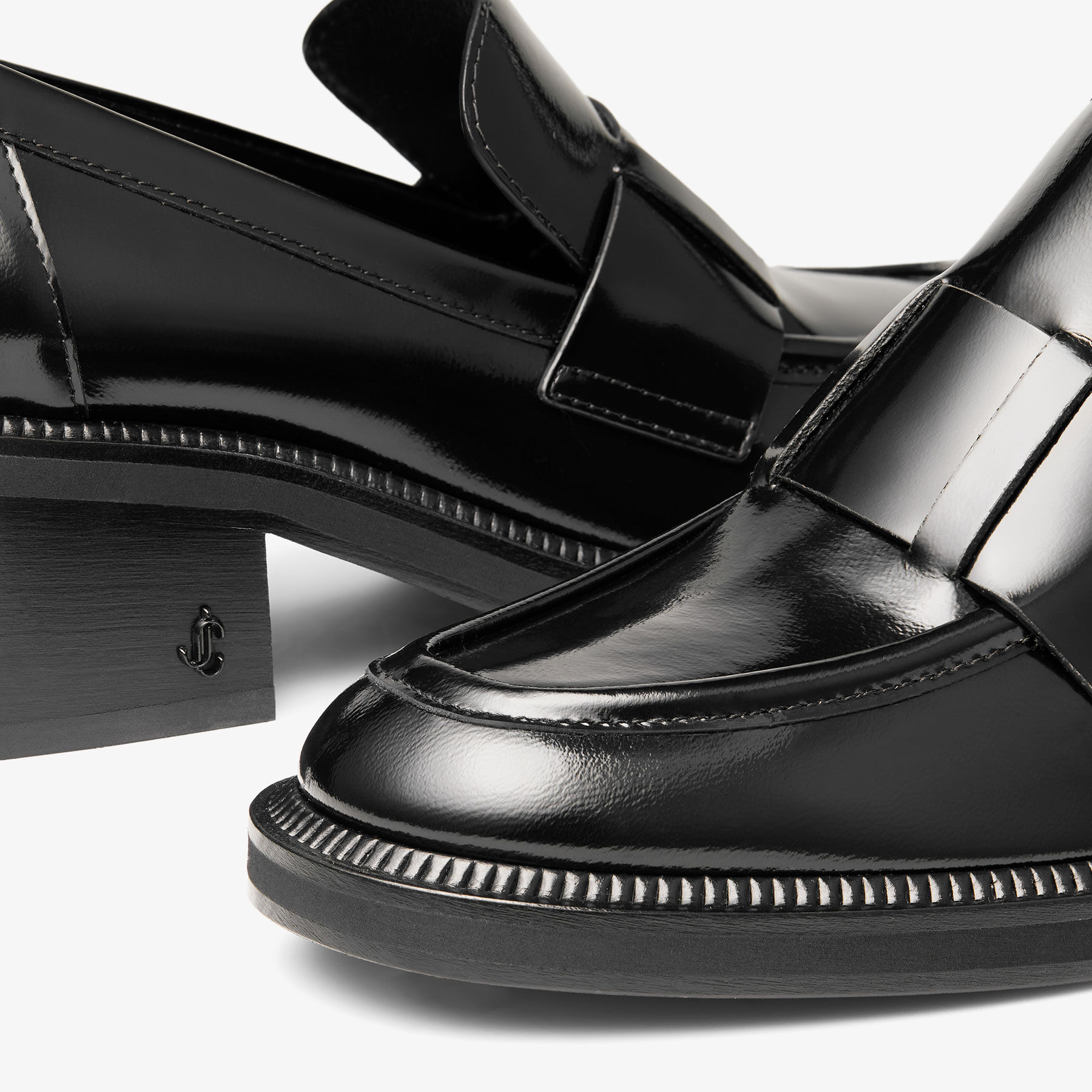 Tylor 60
Black Spazzolato Platform Loafers - 4