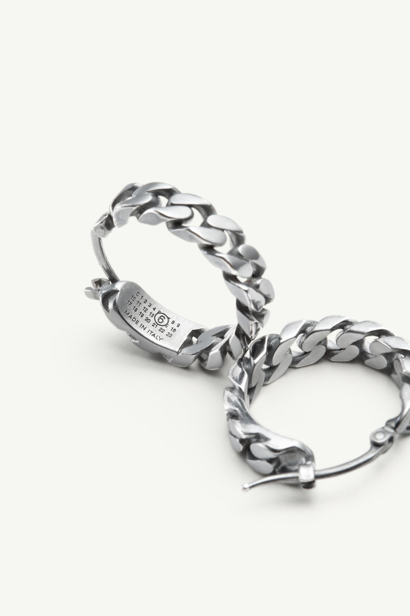 Burnished chain earrings 6