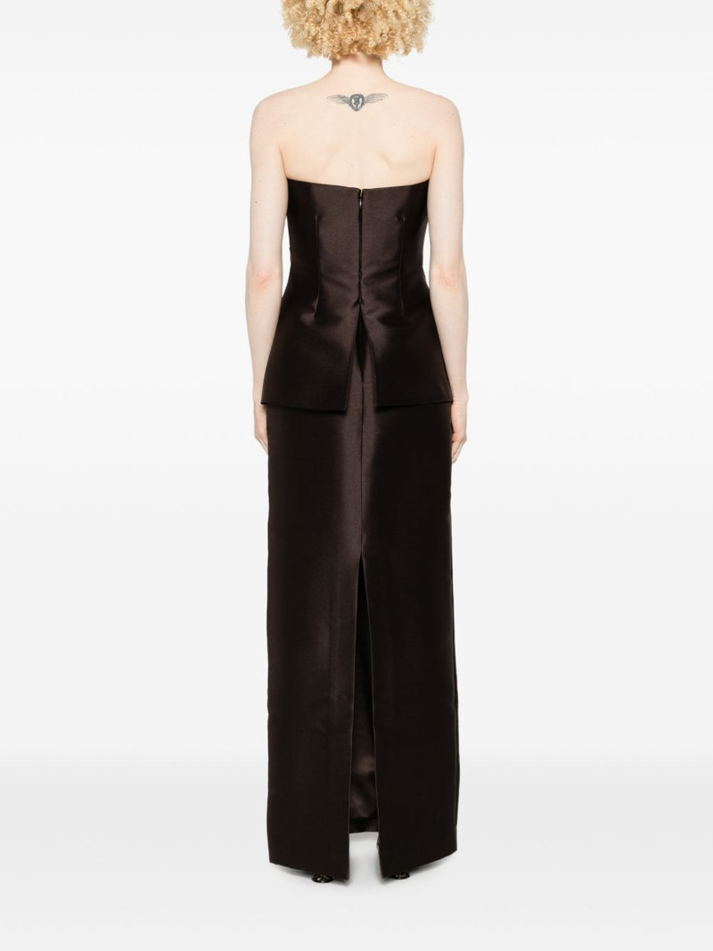 Lucille strapless peplum maxi dress 4