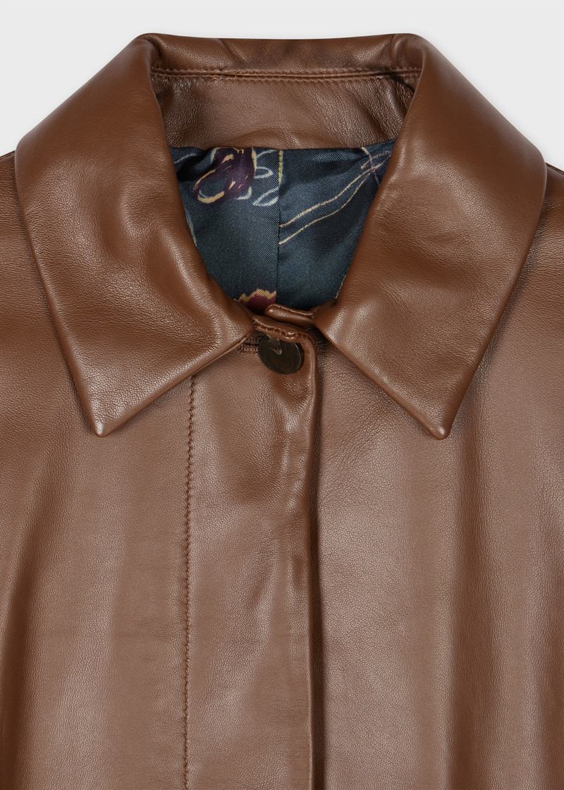 Paul Smith Women's Brown Leather Jacket outlook