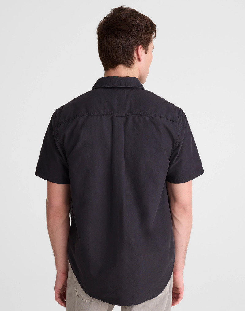 Madewell Short-Sleeve Single-Pocket Shirt in Allday Oxford outlook