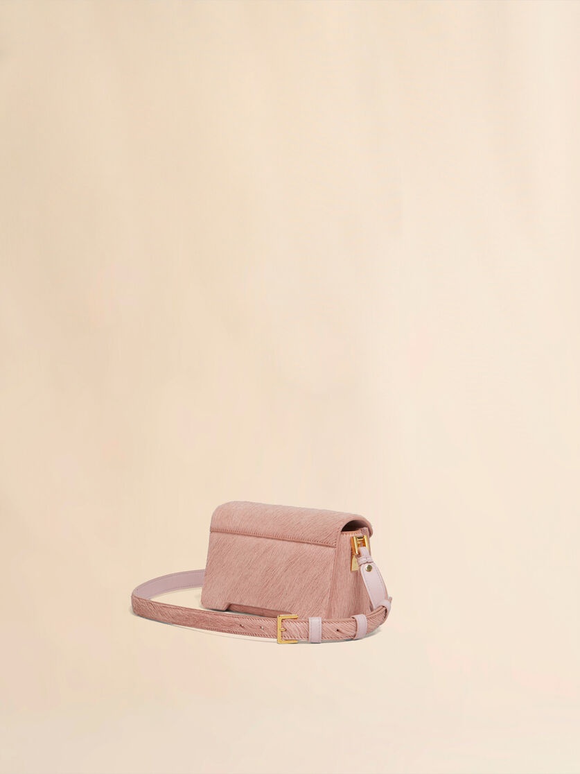 LIGHT PINK LONG HAIR CALFSKIN TRUNKAROO MINI SHOULDER BAG - 2