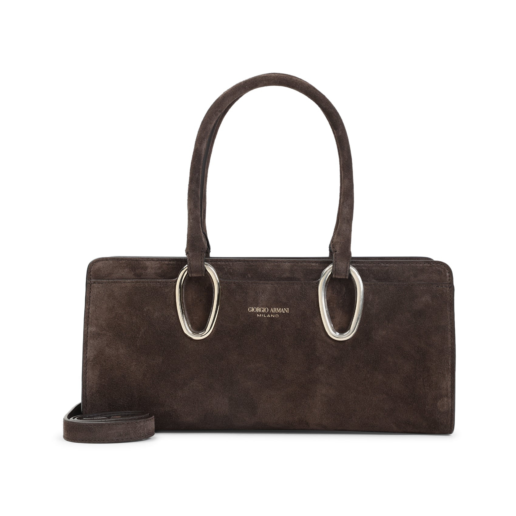 Giorgio Armani Suede Calf Leather Shoulder Bag Women - 1