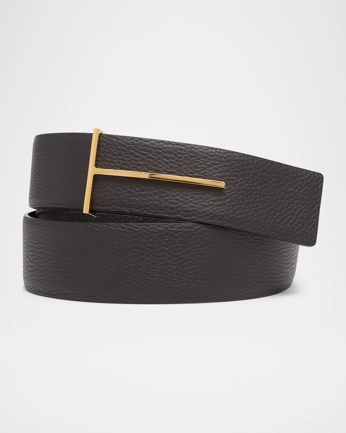 Men & apos;s Reversible Leather T-Buckle Belt - 1