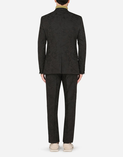 Dolce & Gabbana Floral jacquard Martini-fit suit outlook