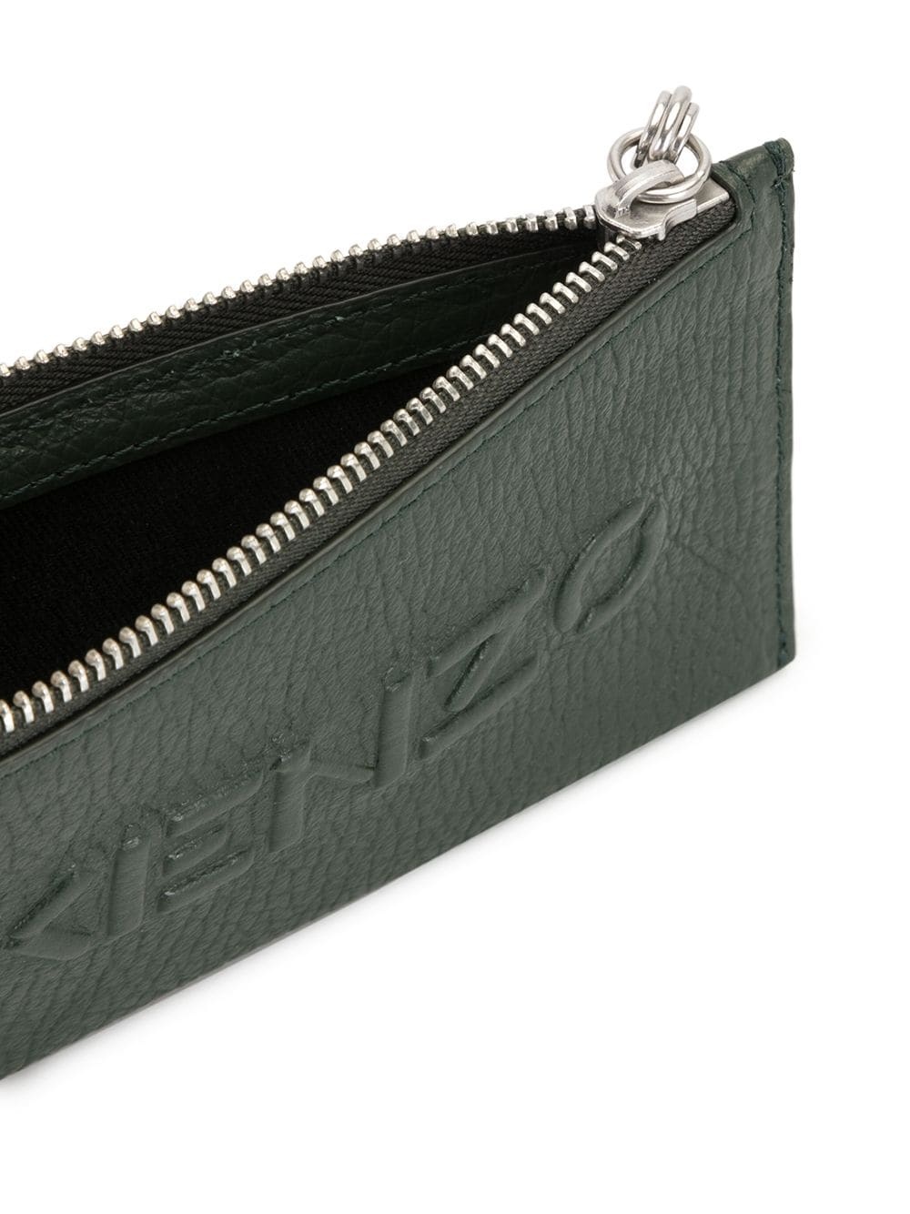 logo-embossed zip pouch wallet - 3