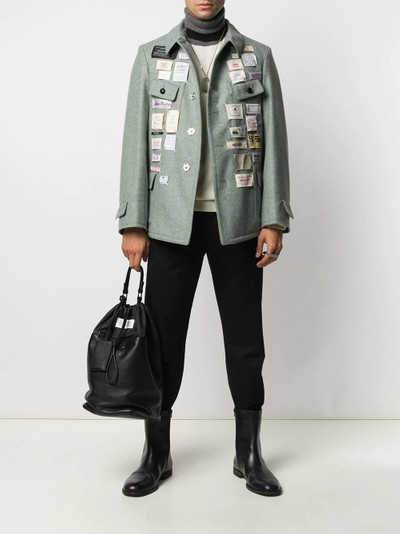 Maison Margiela multi-patch single-breasted jacket outlook