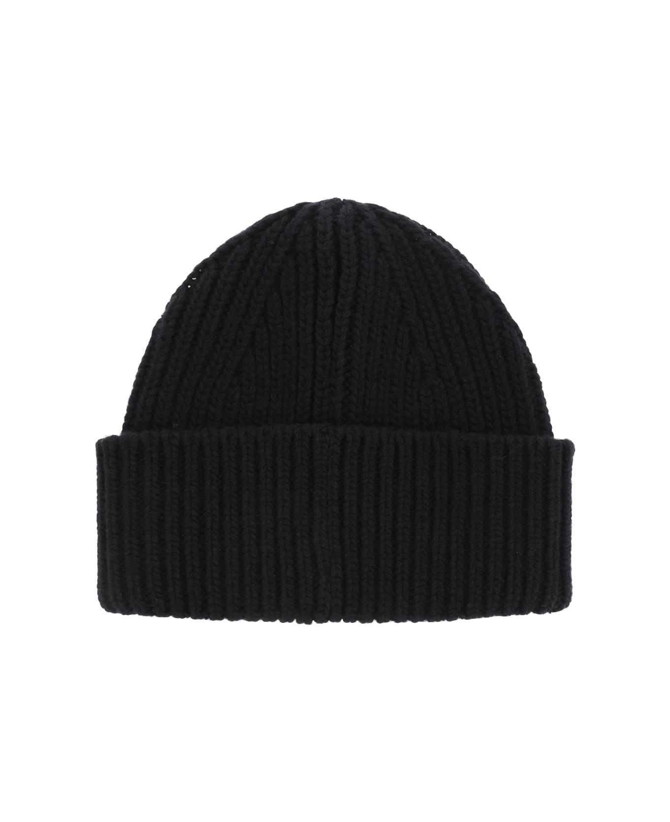Black Wool Damian Star Beanie - 2