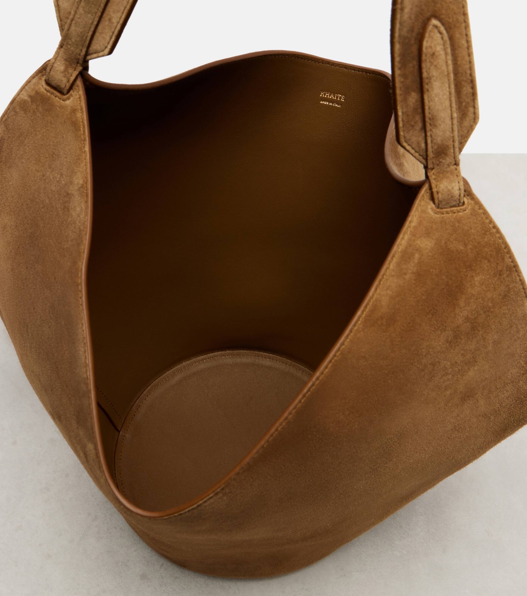 Lotus Small suede tote bag - 3