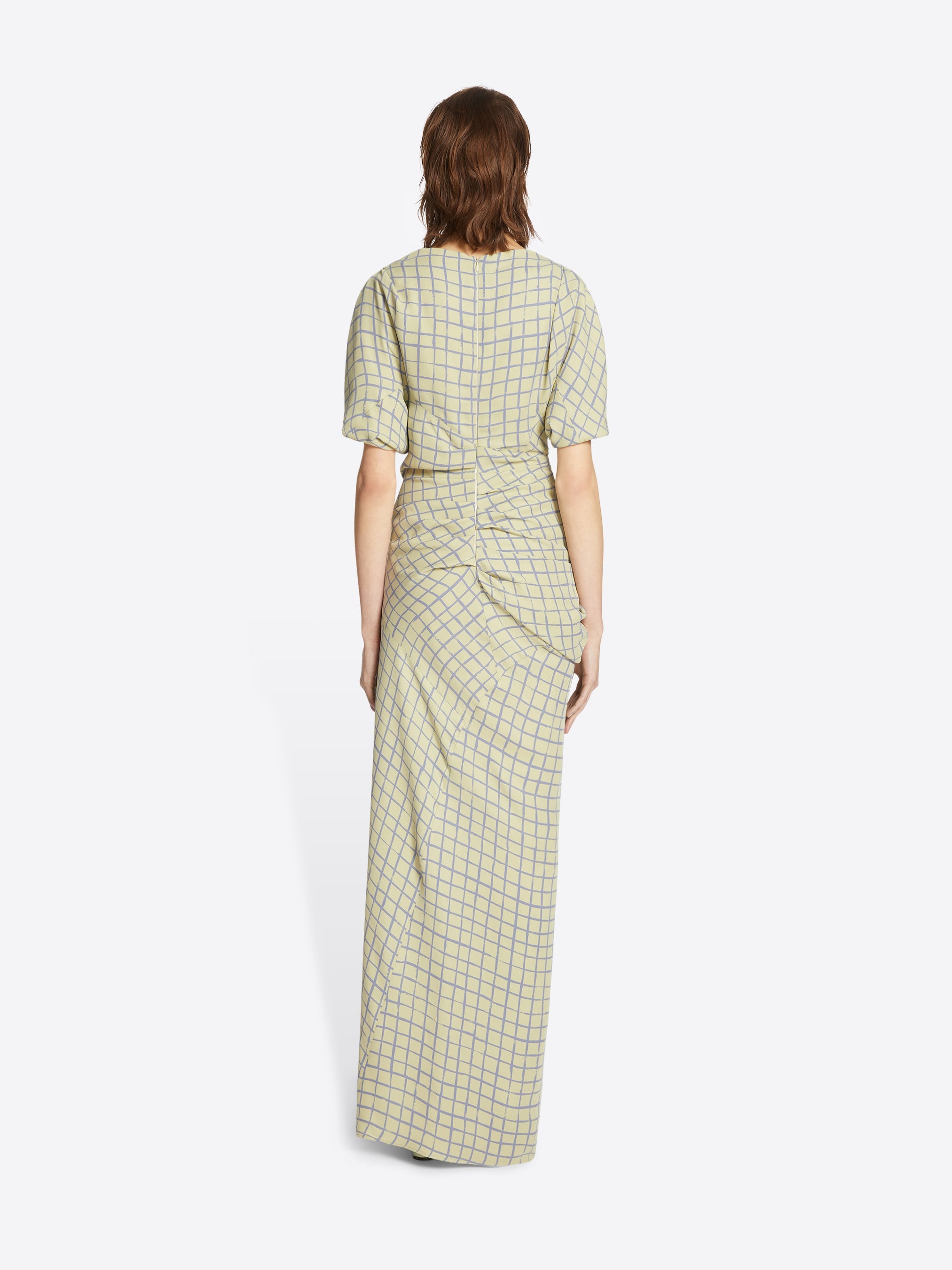 LONG DRAPED DRESS - 4