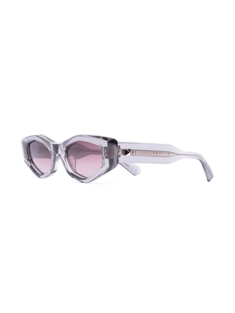 Rockstud irregular-frame sunglasses - 2