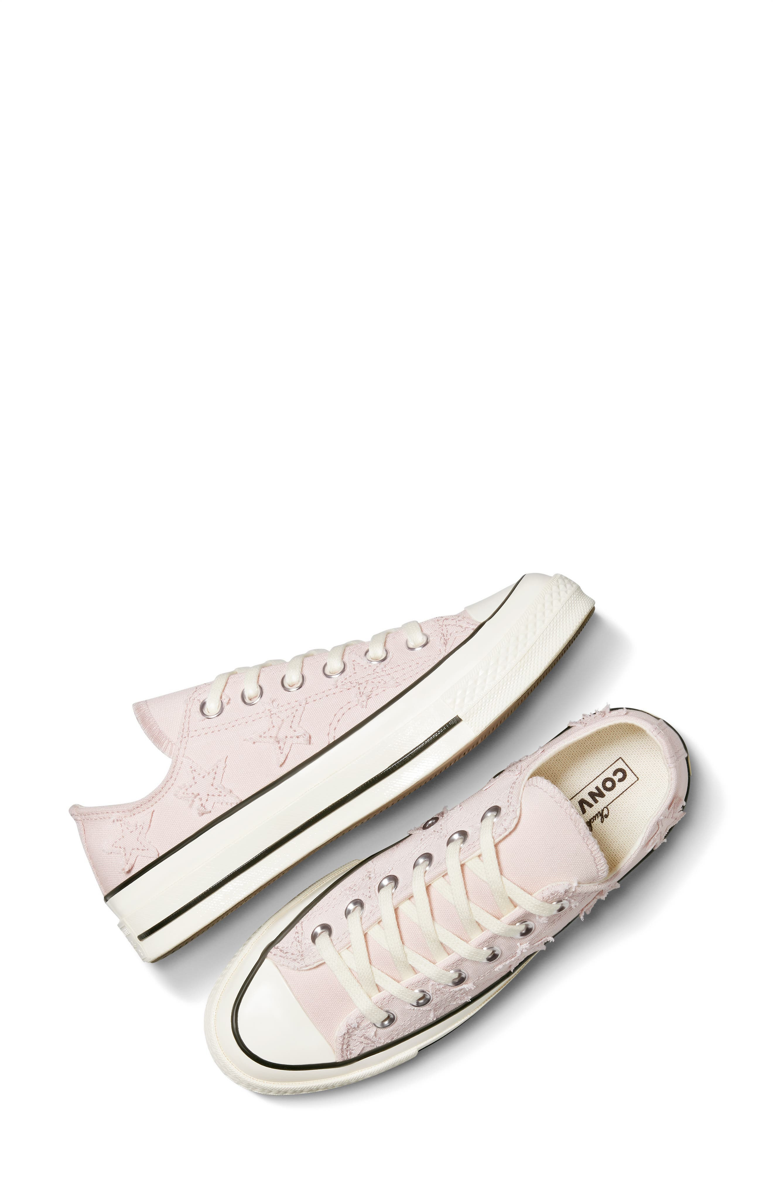 Converse Gender Inclusive Chuck 70 Celestial Low Top Sneaker in Shy Flamingo/Egret/Black at Nordstro - 4