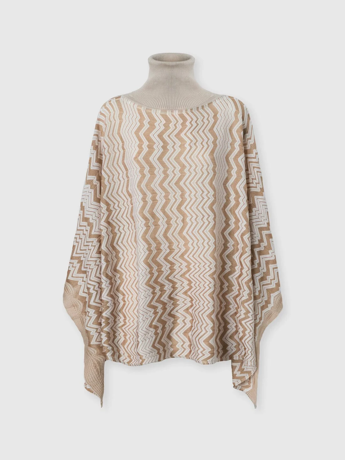 Zig zag viscose-blend cape - 1