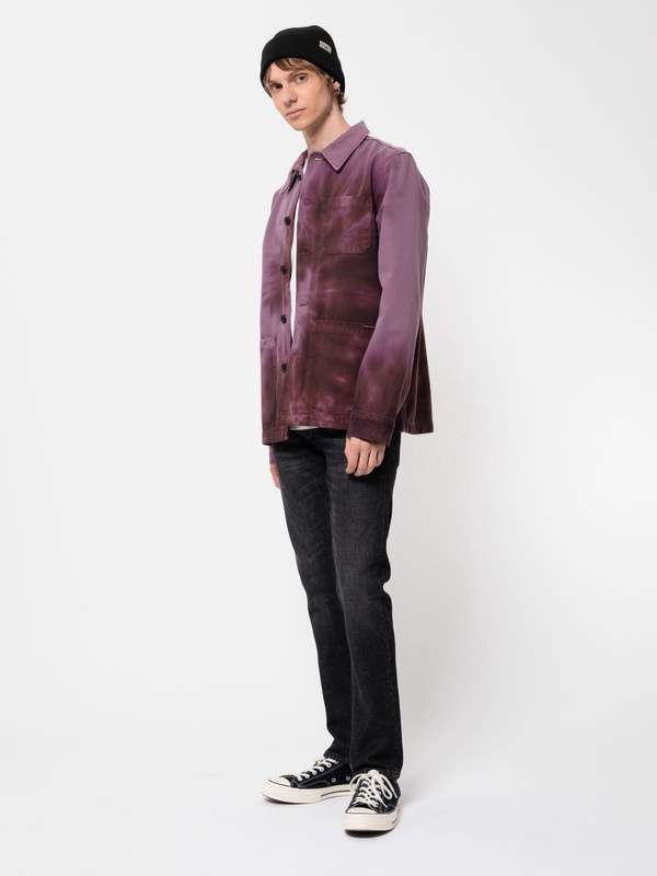 Barney Worker Jacket Tie Dye Violet - 3