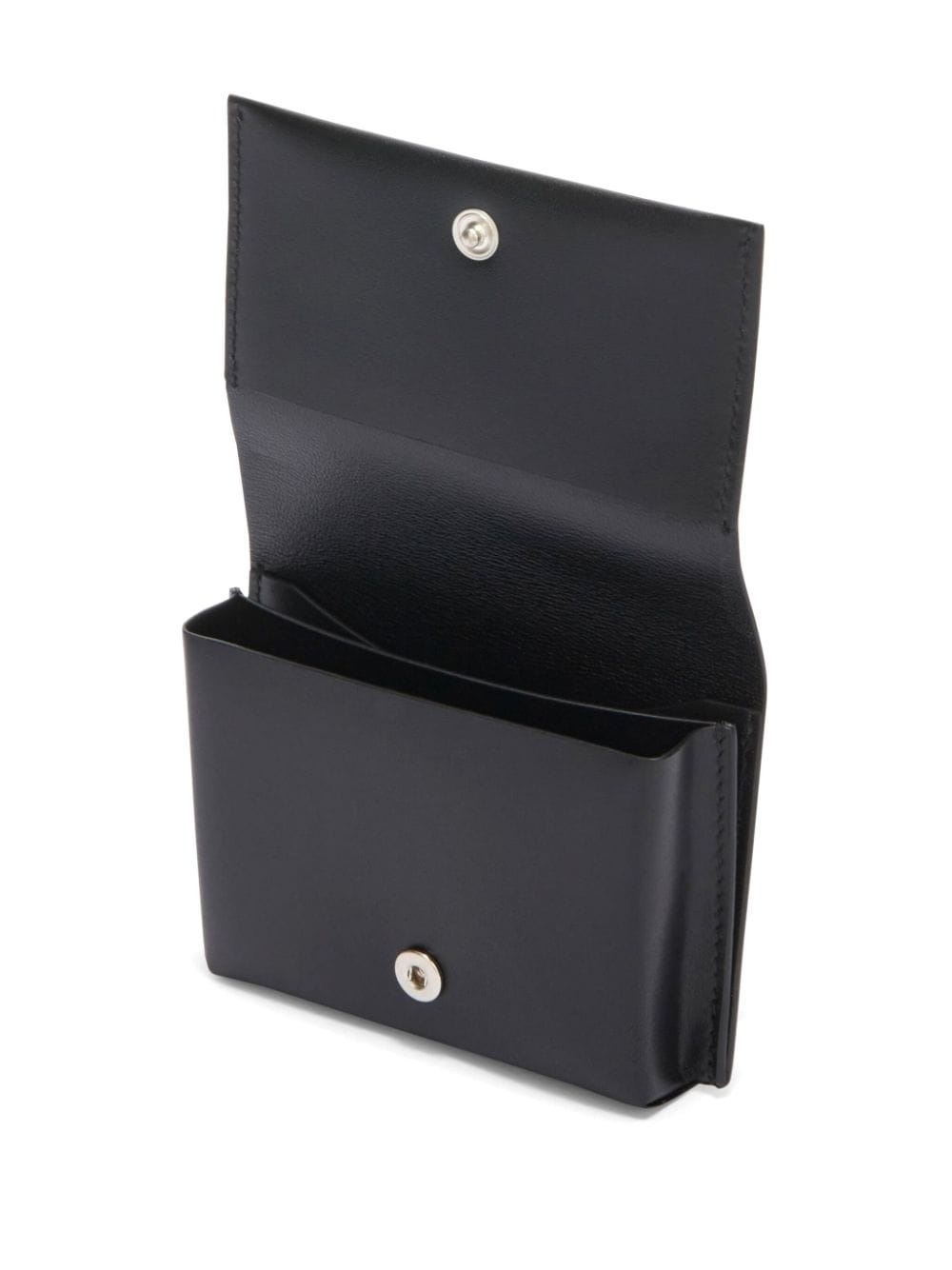 logo-print leather cardholder - 4