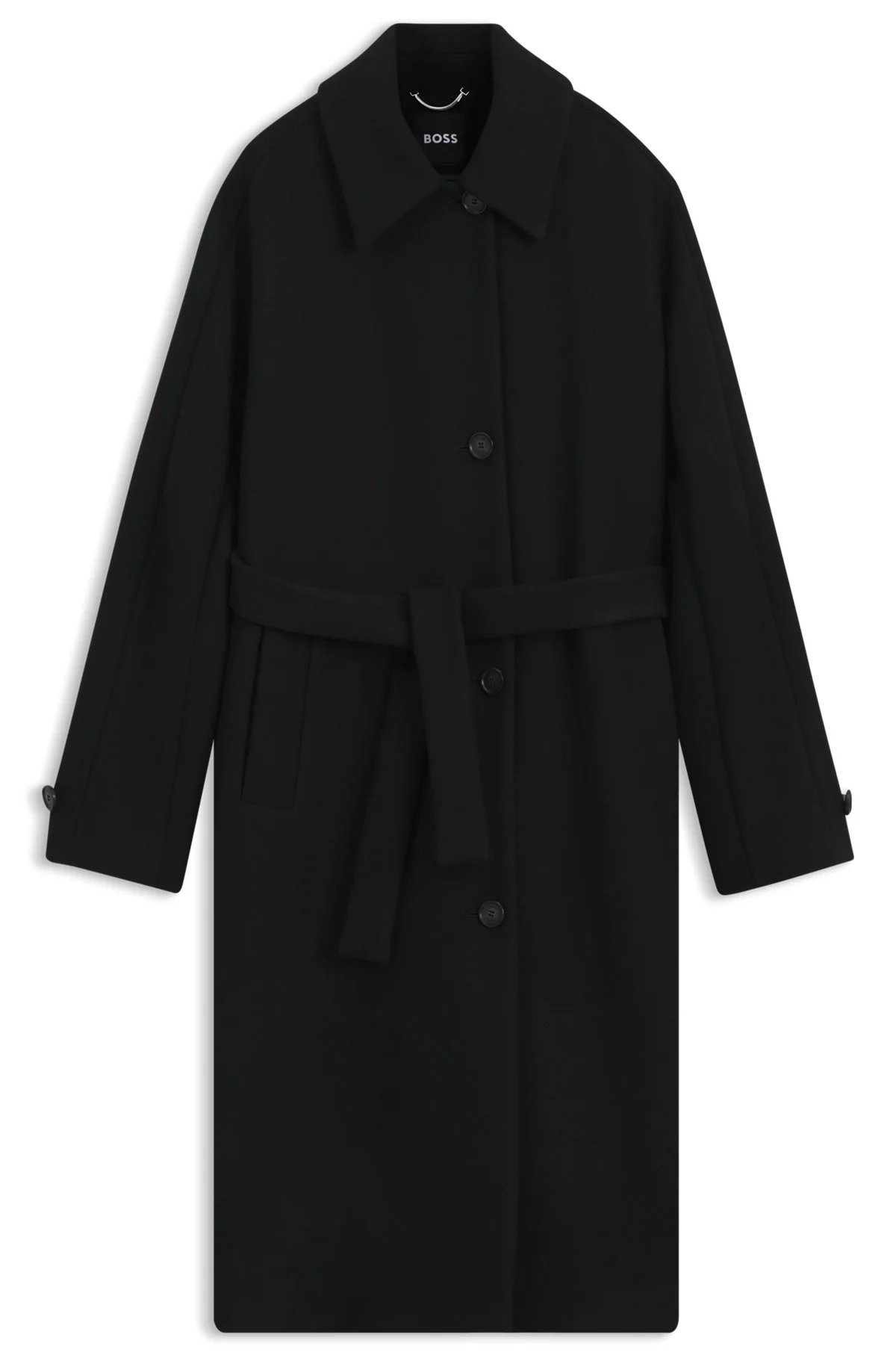 BELTED WOOL-BLEND COAT IN A RELAXED FIT - 1