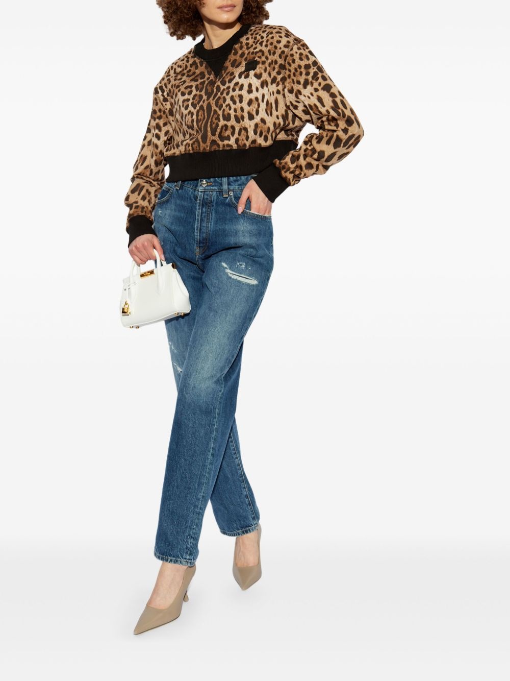 leopard-print jumper - 2