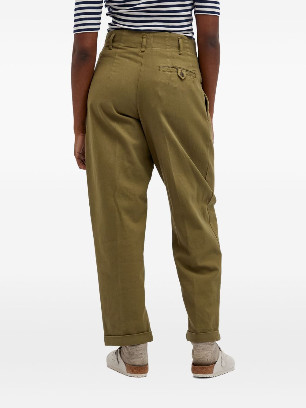 pleated-front trousers - 4