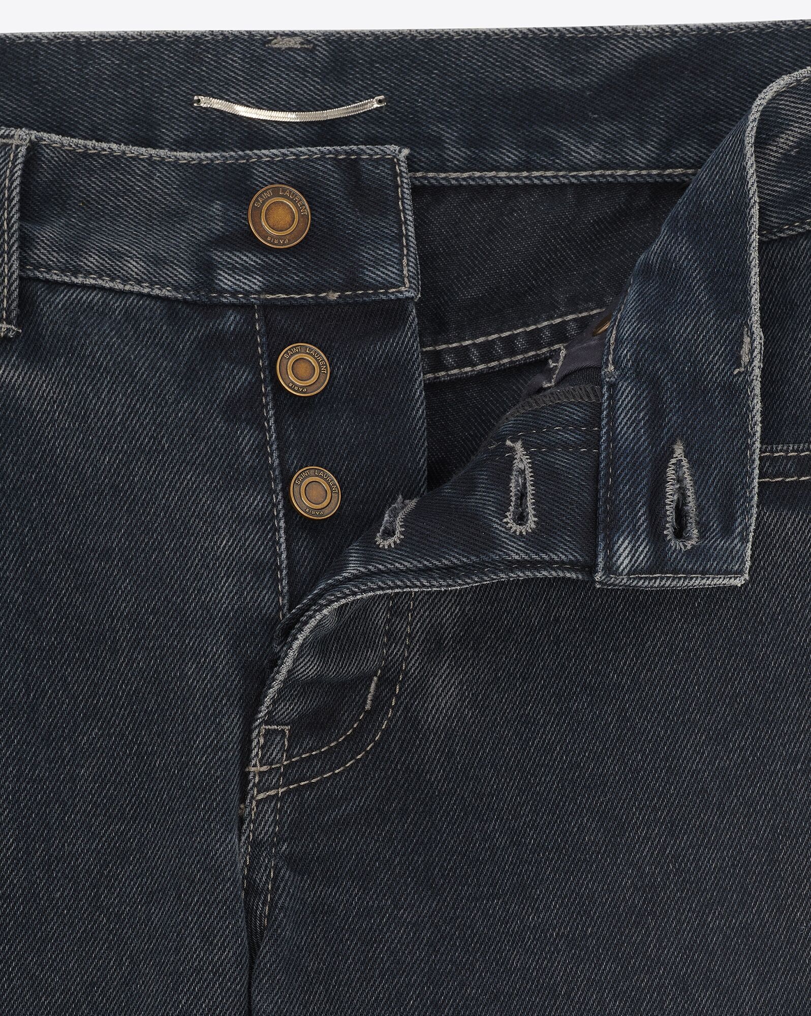 slim-fit jeans in dark blue black denim - 3