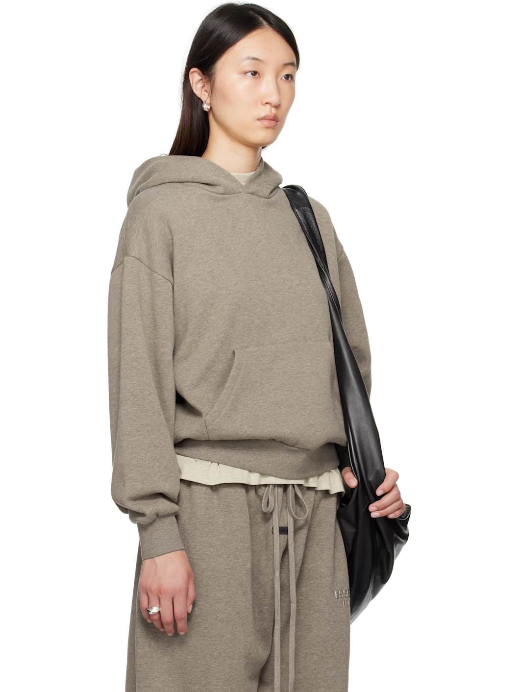 Brown Classic Fit Hoodie - 2