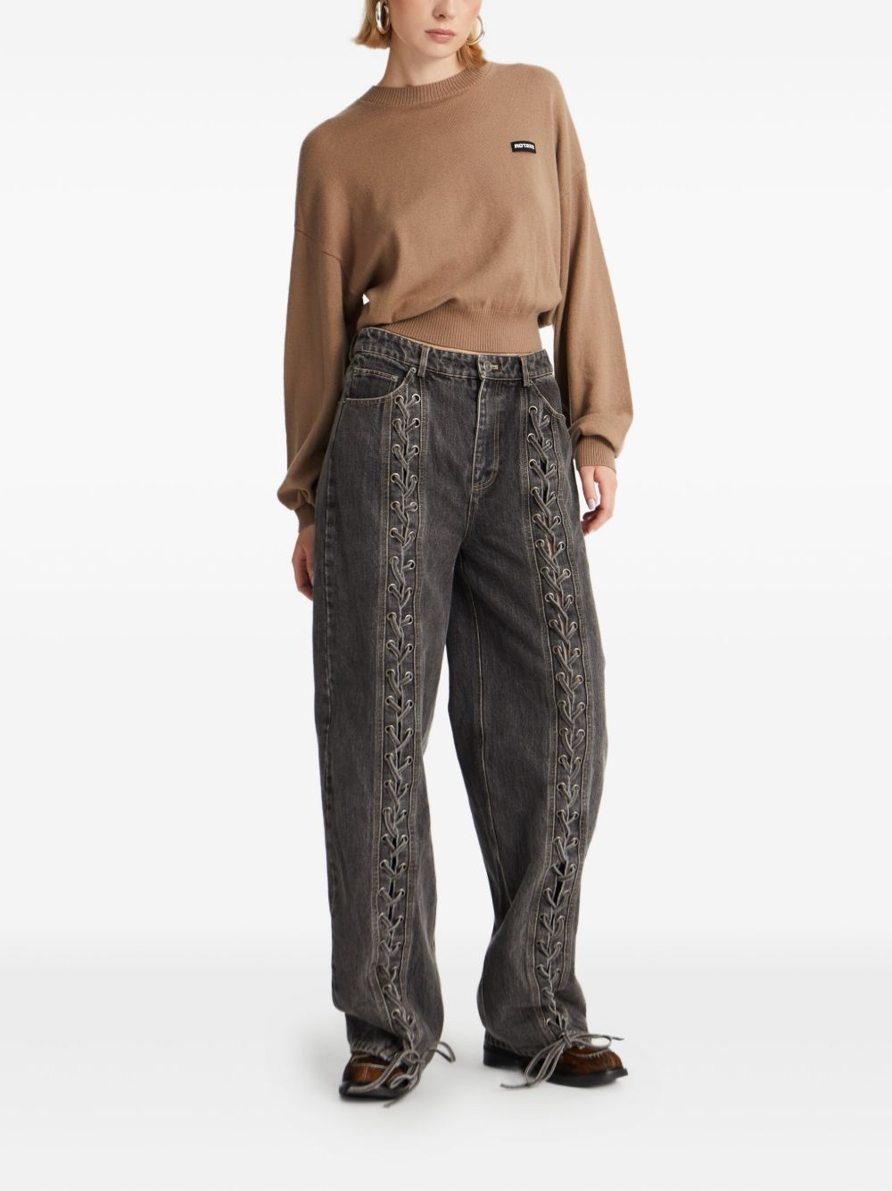 crew-neck merino-cashmere sweater - 2