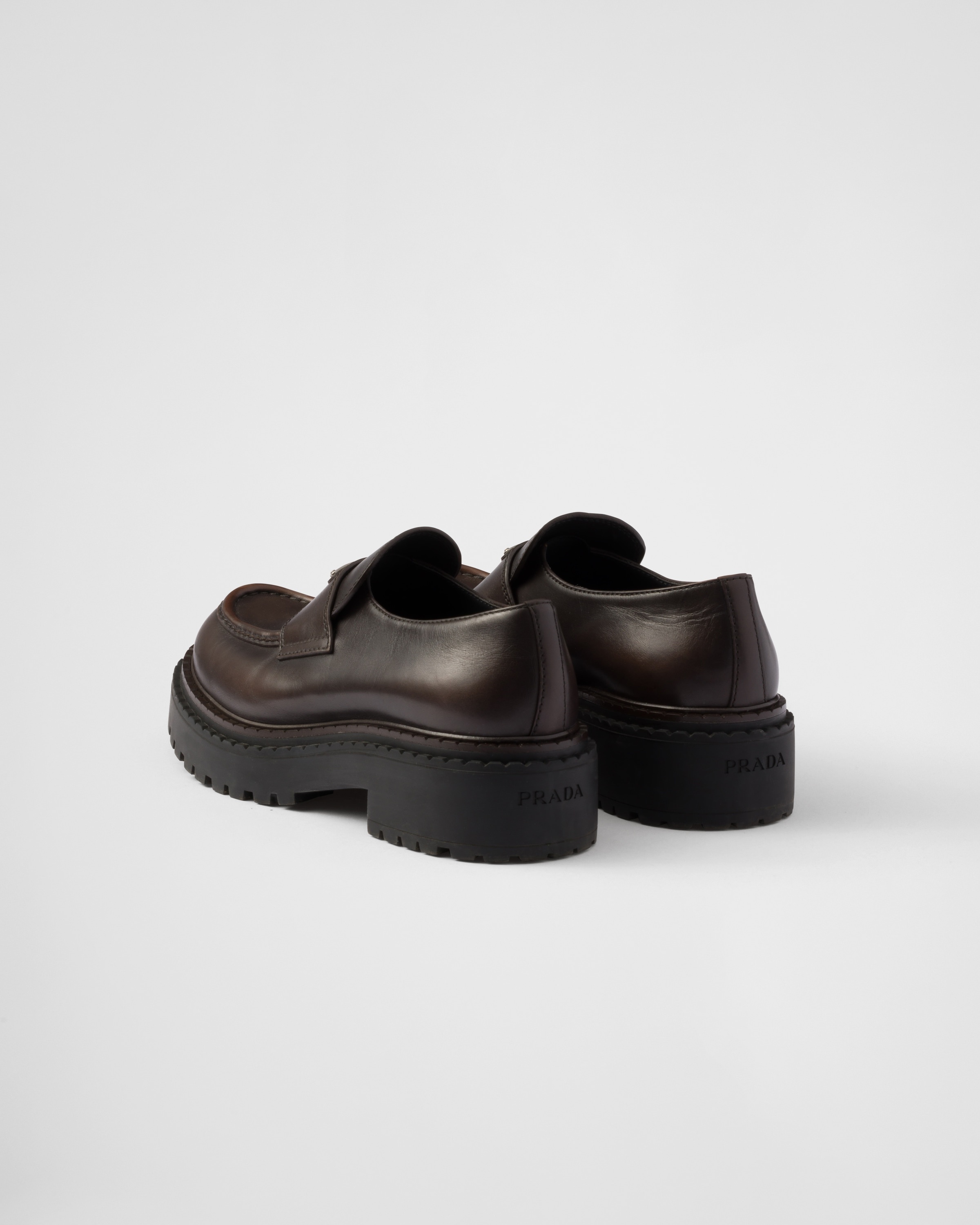 Double Chocolate leather loafers - 4