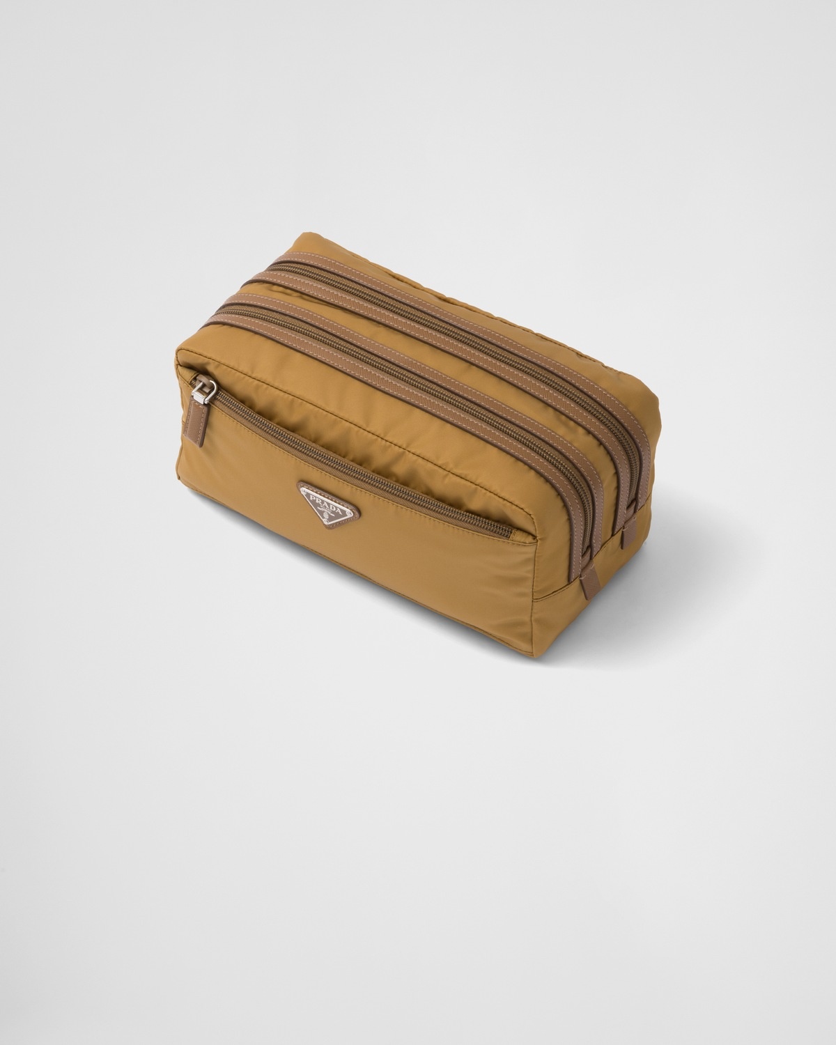 Re-Nylon and Saffiano leather travel pouch - 2