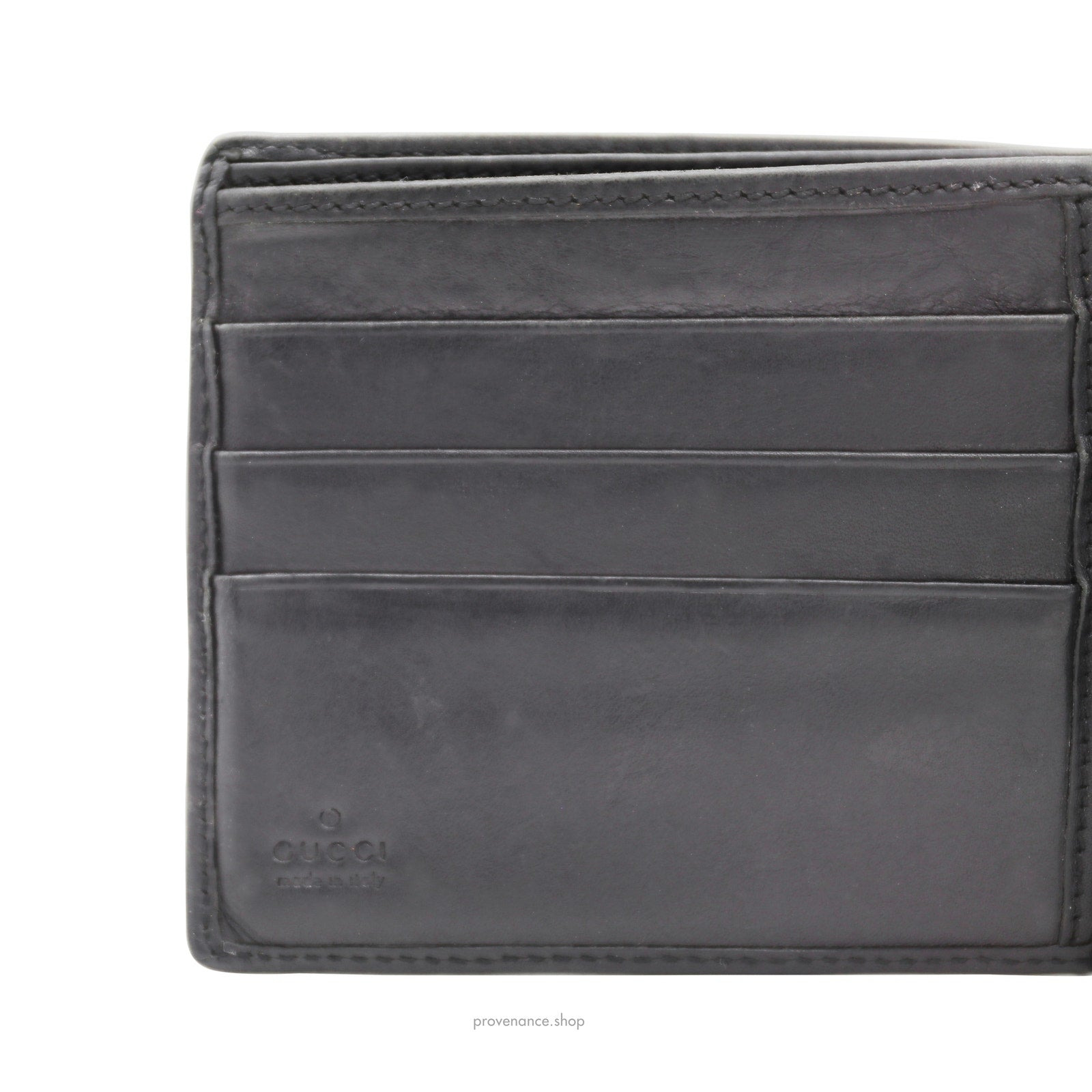 Gucci Bifold Wallet - Black/Brown GG Canvas - 3